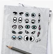 Image result for Funny Cartoon Eyes Stickers