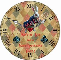 Image result for Alice in Wonderland Clock Printable
