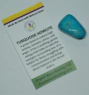 Image result for Howlite Turquoise Meaning Card