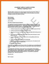 Image result for Dismissal Appeal Letter Sample