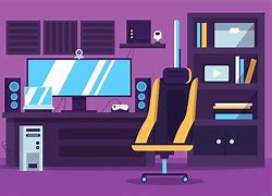 Image result for Cartoon Gaming Room