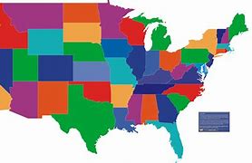 Image result for Map of America with State Names