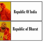 Image result for India to Bharat Meme
