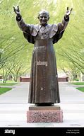 Image result for Pope John Paul II Garden Statue