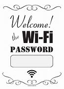 Image result for WiFi Password Sign Template