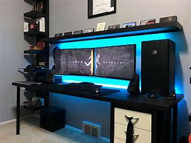 Image result for Gaming Desk Setup TV