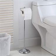 Image result for Freestanding Chrome Toilet Paper Holder