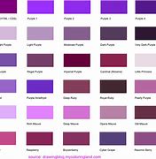 Image result for Shades of Purple Names