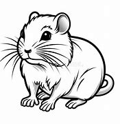 Image result for Hamster Drawimg Black Lining Animated