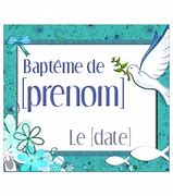 Image result for Carte De Bapteme
