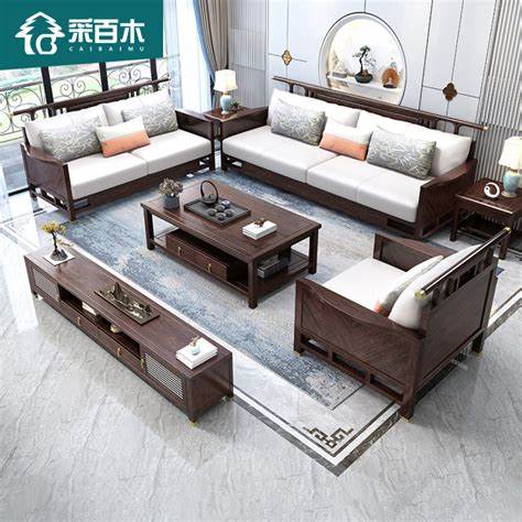 金秋檀木新中式沙发的价格
