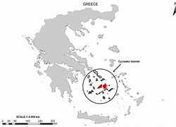 Image result for Cyclades Greek Islands Map with Scale