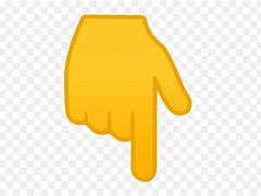 Image result for finger point down emojis mean