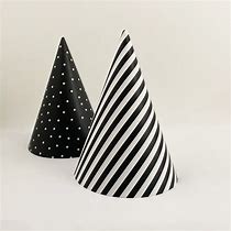 Image result for Party Hat Black and White