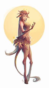 Image result for Female Fawn Mythical Creature
