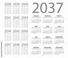 Image result for 2037 Calendar