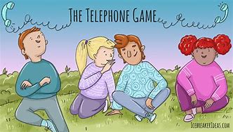 Image result for Telephone Game Clip Art