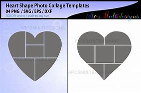 Image result for Heart Shape Collage Template