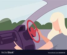 Image result for Tired Girl Driving a Car Drawing