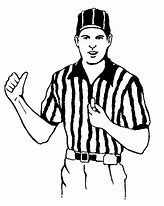 Image result for Umpire Cartoon Images Black and White