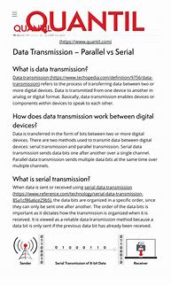 Image result for Pictures of Serial Data Transmission Mode