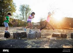 Image result for Kids Stepping Stones Stock-Photo