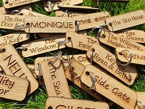 Image result for Wood Key Tags