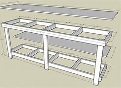 Image result for Garage Workbench Plans 2X4