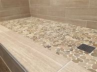 Image result for Pebble Mosaic Tile Floor Shower Designs