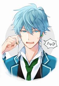 Image result for Cute Anime Boy Blue Hair