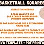 Image result for NBA Squares Template Printable