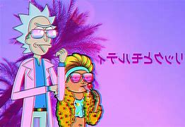 Image result for Rick and Morty Vaporwave