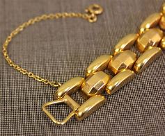 Image result for 18 Carat Gold Chain Bracelet