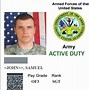 Image result for Blank Military ID Card Template