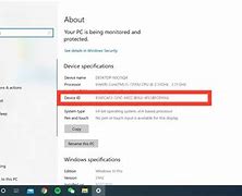 Image result for Device ID Windows 1.0