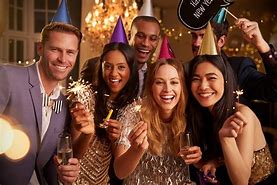 Image result for Celebrating New Year with Friends