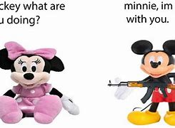 Image result for Mickey Mouse with Gun Meme