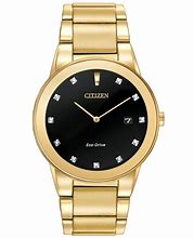 Image result for Citizen Eco-Drive Gold Watch with Diamonds