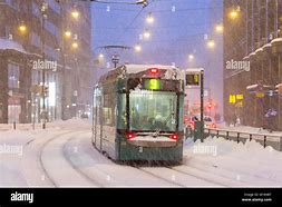 Image result for Helsinki Tram Snow
