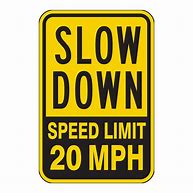 Image result for Slow Speed Sign