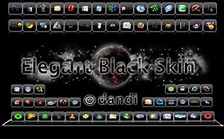 Image result for RocketDock Black Skin