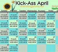 Image result for Fitness 30-Day Challenge Calendar