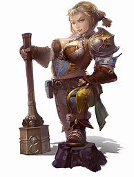 Image result for Female Dwarf Character Art