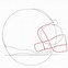 Image result for Football Helmet Outline Front View