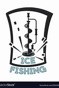 Image result for Ice Fishing Clip Art Black and White