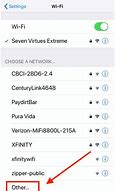 Image result for Iphon Settings Wi-Fi