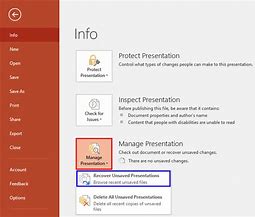 Image result for Recover Unsaved PowerPoint