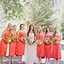 Image result for Coral Bridesmaid Dresses