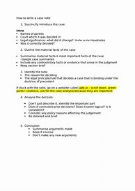 Image result for Case Note Law