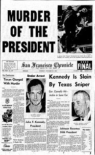 Image result for Kennedy Assassination Newspaper Headlines